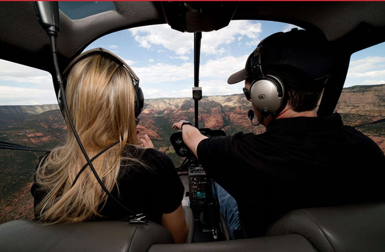 Guidance Air helicopter tour over Sedona red rocks