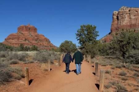Day Trip to Sedona from Phoenix: A Local’s Insider Itinerary OLD COUPLE JACKETS HIKING 1