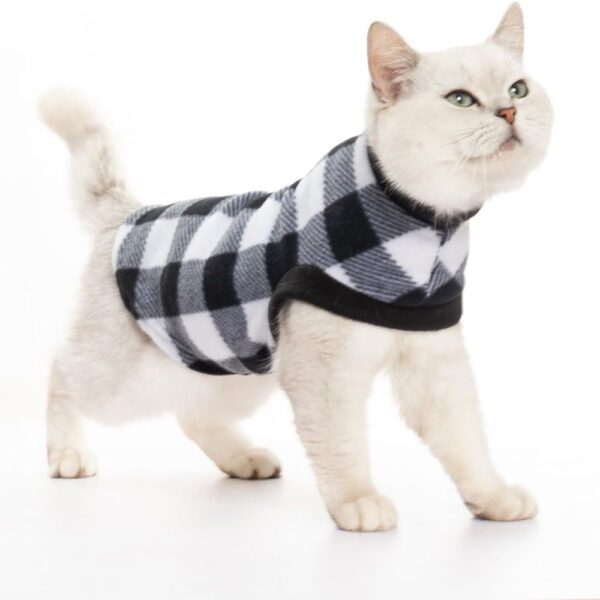 EXPAWLORER Plaid Cat Sweater