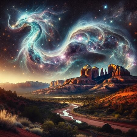 Aura photos Sedona - cosmic celestial energy representing the colorful aura photography experience