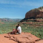 Couple on Red Rocks