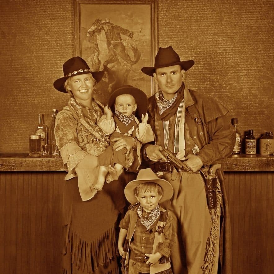 Old-time Western portrait at Blazin’ M Ranch